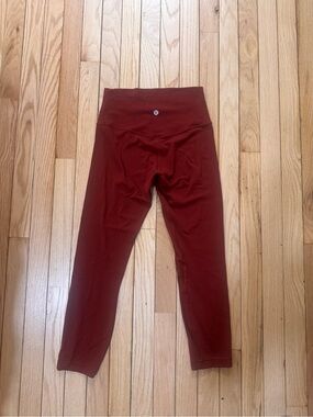 lululemon athletica Girls' High-Rise Deep Rust Leggings